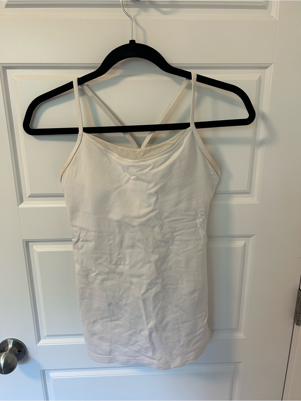 lululemon athletica Cream Strappy Cross-Back Tank